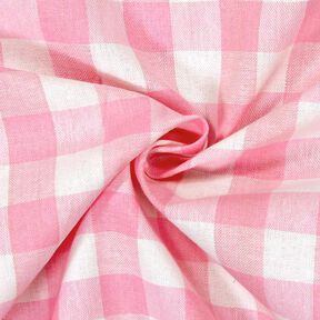tessuto in cotone Quadro vichy 1,7 cm – rosa/bianco, 