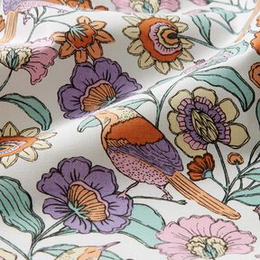 cotone rivestito Mare di fiori – bianco, 