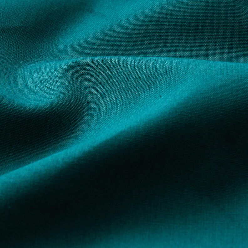 popeline di cotone tinta unita – abete blu,  image number 2