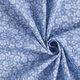 popeline di cotone fiori bicolore – colore blu jeans/azzurro,  thumbnail number 3