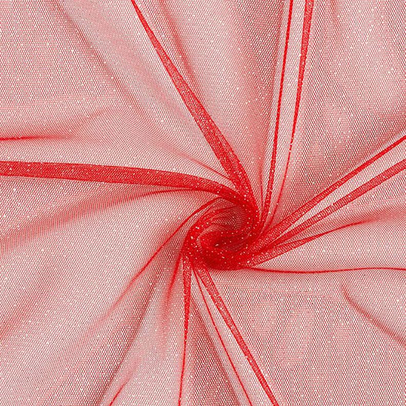 tulle glitter Royal – rosso/argento,  image number 1