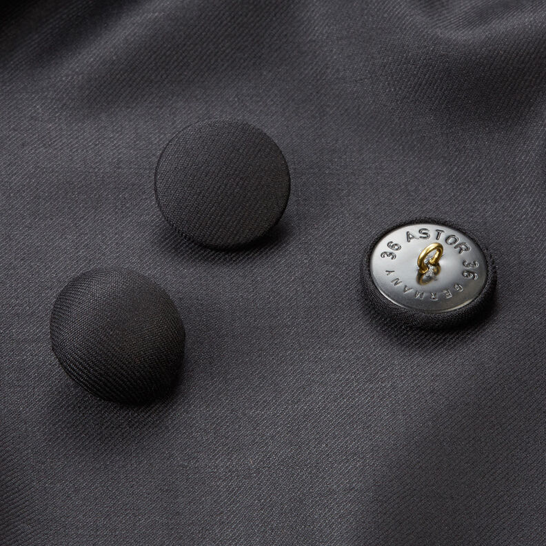 Bottone rivestito gloss – nero,  image number 4