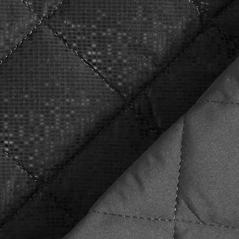 Tessuto trapuntato a rombi – nero,  image number 5