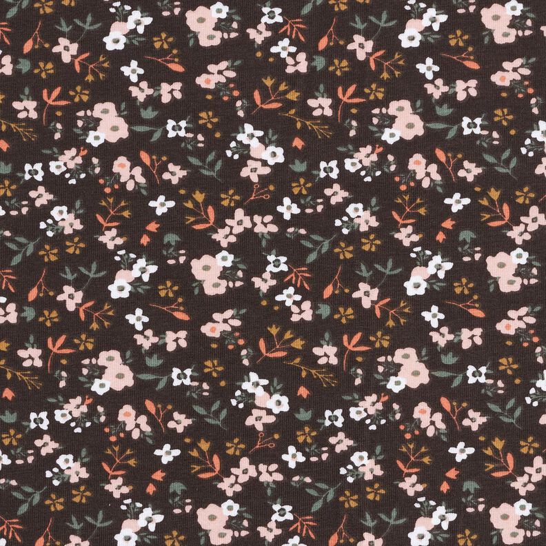 jersey di cotone Millefiori – marrone nerastro,  image number 1