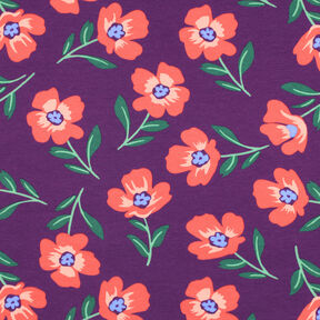 felpa garzata Fiori | by Poppy – lillà rosso/aragosta, 