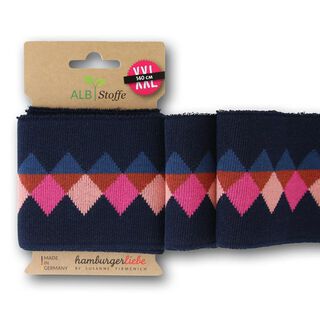 GOTS tessuto in maglia per bordi e polsin CUFF ME ICON [140 cm | 7,5 cm] | Albstoffe, 