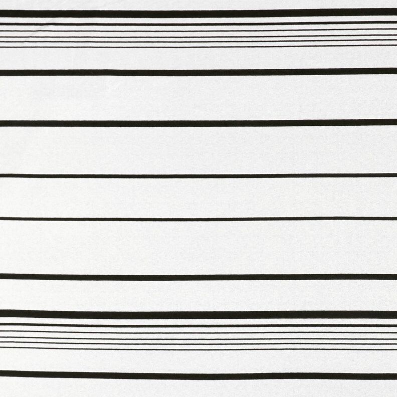 Tessuto jacquard a righe irregolari – bianco lana/nero,  image number 1