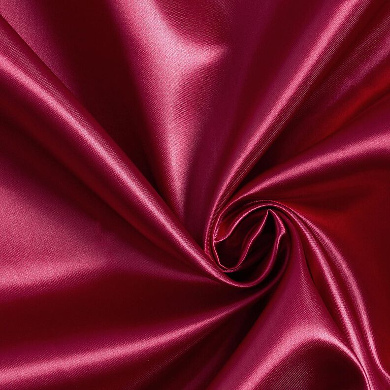 satin poliestere – rosso scuro, image number 1