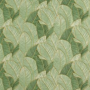 tessuto arredo gobelin Mare di foglie – verde chiaro/nero, 