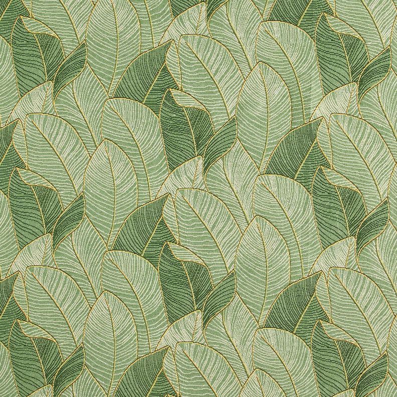 tessuto arredo gobelin Mare di foglie – verde chiaro/nero,  image number 1