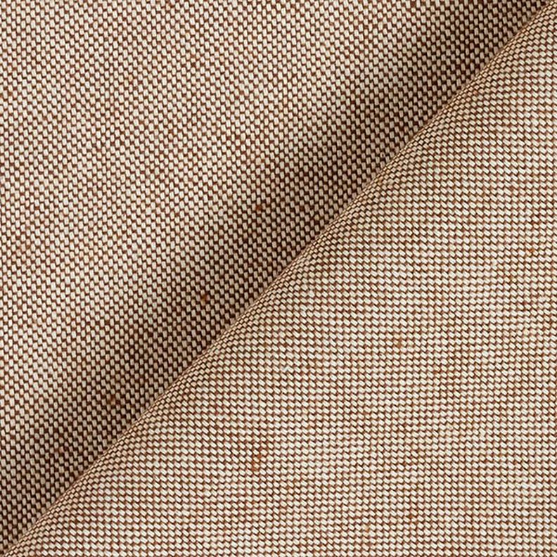 tessuto arredo mezzo panama chambray, riciclato – marrone medio,  image number 3