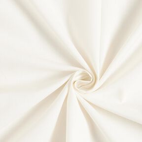 tessuto in cotone cretonne tinta unita – bianco lana, 