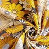 tessuto in cotone cretonne Grandi fiori retrò – nero/giallo sole,  thumbnail number 3