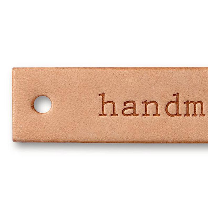 etichetta “handmade” [ 6 x 1,3 cm ] | Prym – naturale,  image number 1