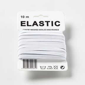 Nastro elasticizzato [10 m | 5 mm] – bianco, 