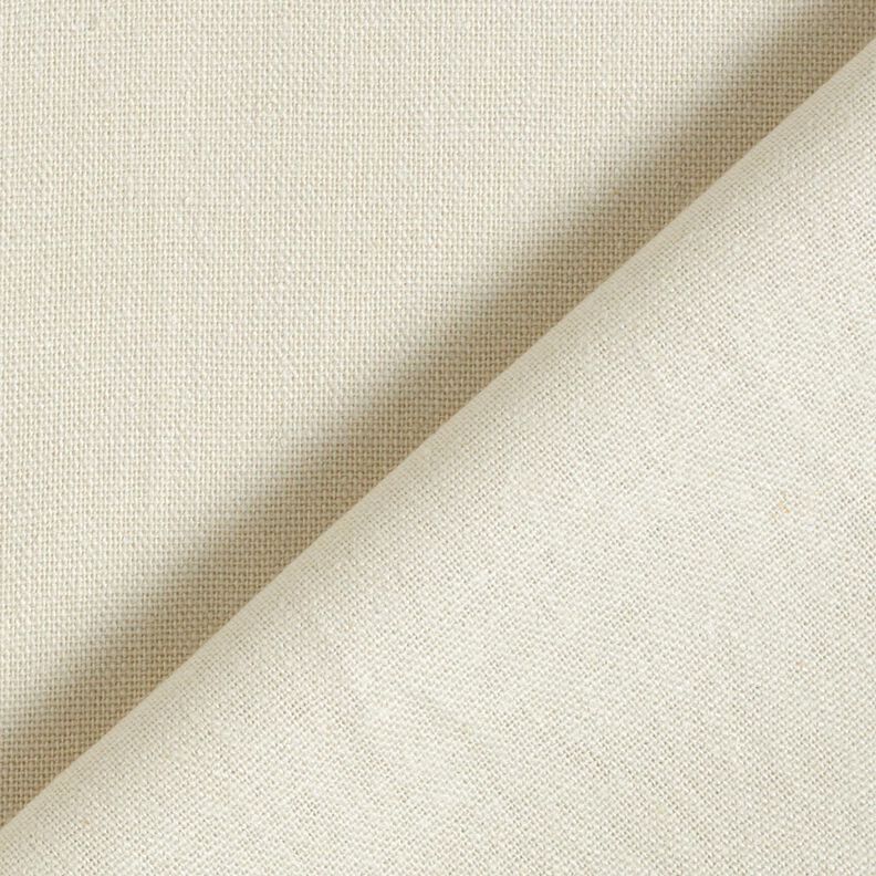 Tessuto in puro lino pesante tinta unita – beige chiaro,  image number 3