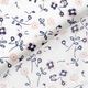 satin di seta-viscosa, piccoli fiori – bianco,  thumbnail number 5