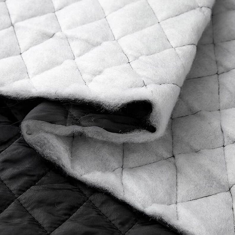 Fodera trapuntata a rombi – nero,  image number 6