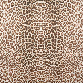 GOTS Batista di cotone Motivo leopardato | TCC x LOOKS by Wolfgang Joop – beige chiaro/marrone scuro, 