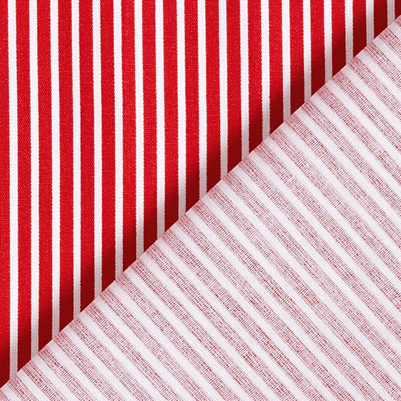 popeline di cotone strisce – rosso/bianco,  image number 4