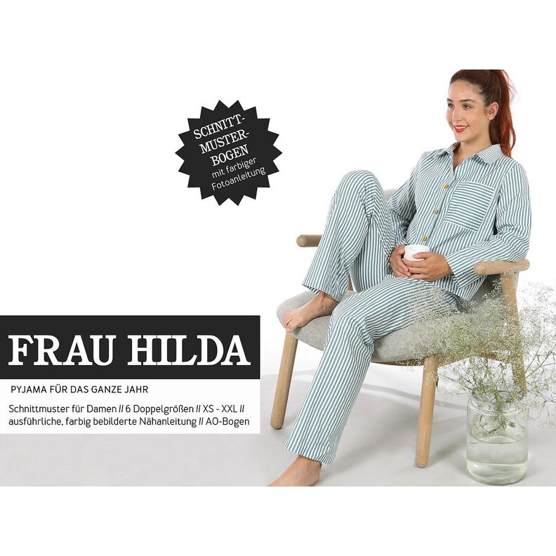 FRAU HILDA Pigiama in versione corta e lunga | Studio Schnittreif | XS-XXL,  image number 1