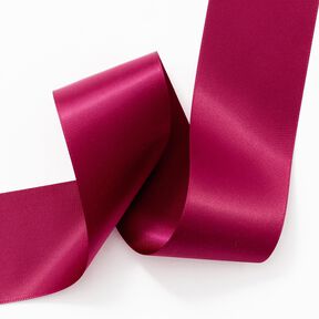 Nastro in satin [50 mm] – rosso Bordeaux, 