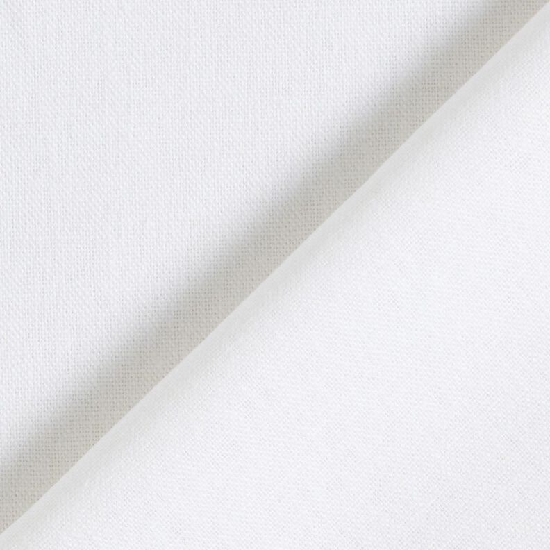 Tessuto in puro lino pesante tinta unita – bianco,  image number 3