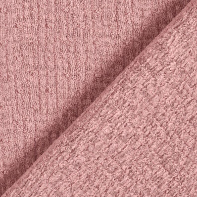 mussolina / tessuto doppio increspato dobby – malva,  image number 4