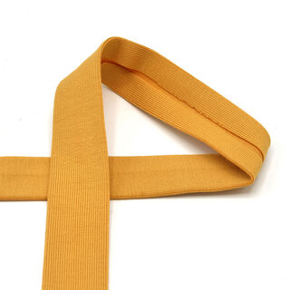 Nastro in sbieco jersey di cotone [20 mm] – giallo curry, 