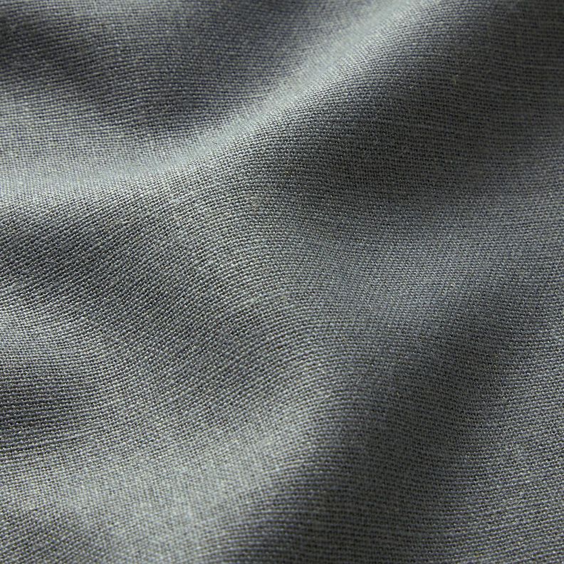 Tessuto in puro lino pesante tinta unita – grigio,  image number 2