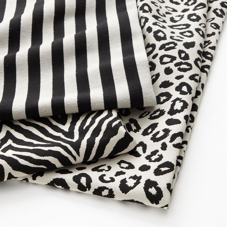 tessuto arredo Jacquard Zebra – avorio/nero,  image number 5