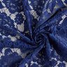 pizzo elastico Boccioli e foglie – blu marino,  thumbnail number 4