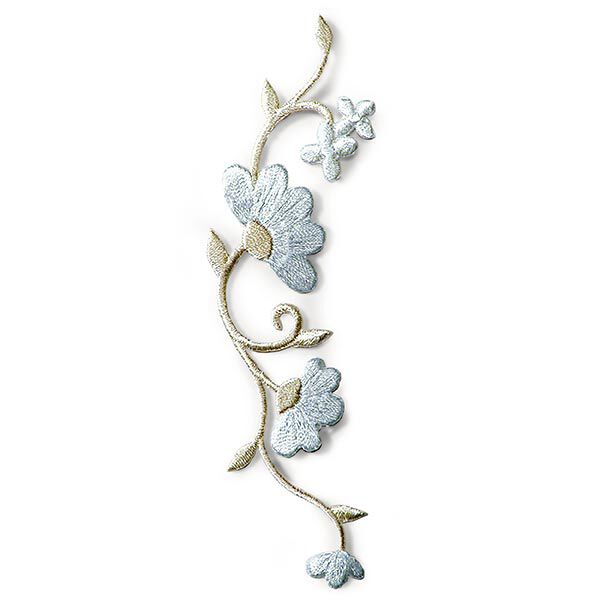 applicazione tralcio di fiori [ 12 x 4 cm ] | Prym – bianco lana,  image number 1
