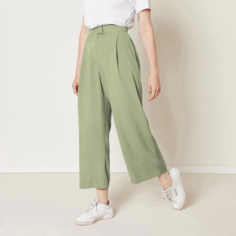 Tessuto di lino misto Ramie medio – canna palustre,  image number 8