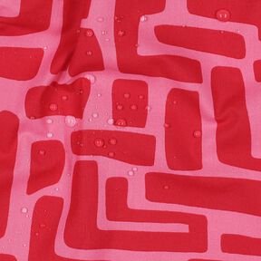 cotone rivestito Astratto – rosso/pink, 
