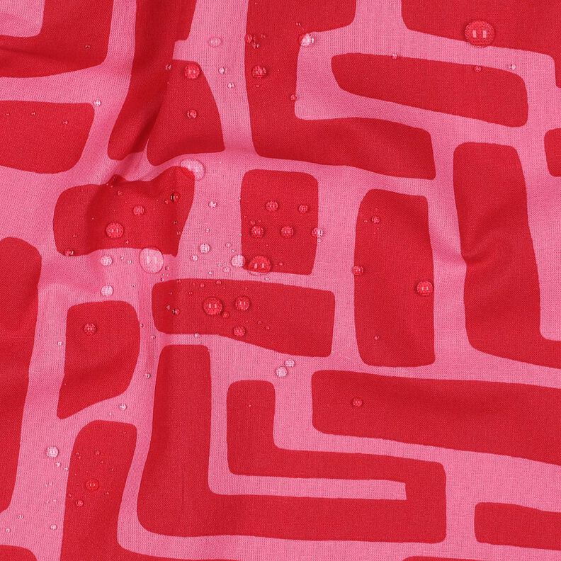 cotone rivestito Astratto – rosso/pink,  image number 2