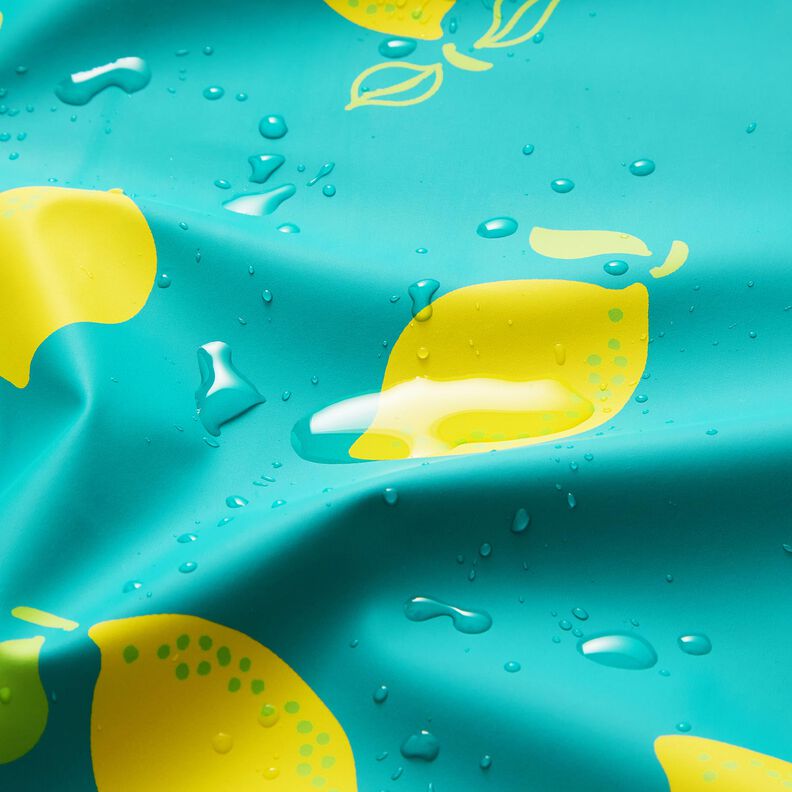 tessuto per impermeabili Limoni – menta piperita/giallo limone,  image number 6