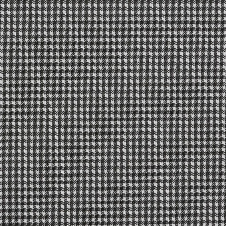 Tessuto jacquard a piccoli quadri con pepita – nero/bianco,  image number 1