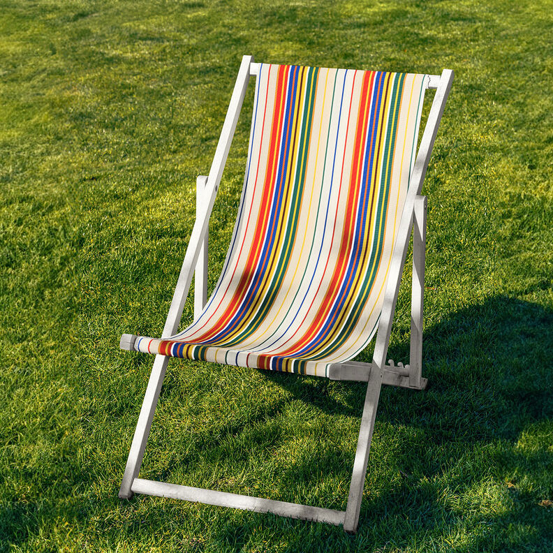 Outdoor Tessuto per sedia a sdraio Righe longitudinali 44 cm – naturale,  image number 5