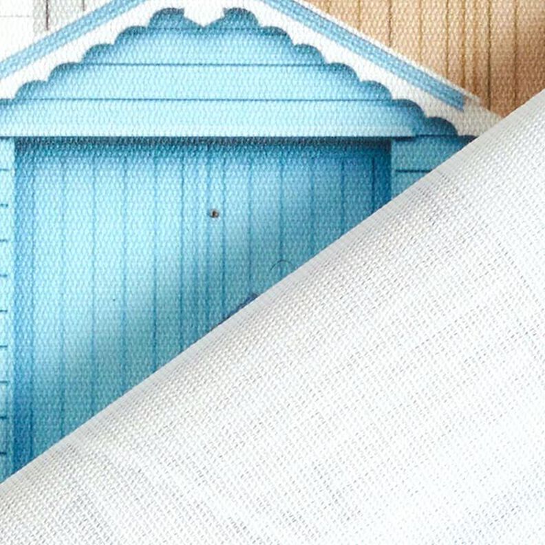 tessuti da esterni tessuti canvas case sul mare – blu/bianco,  image number 4