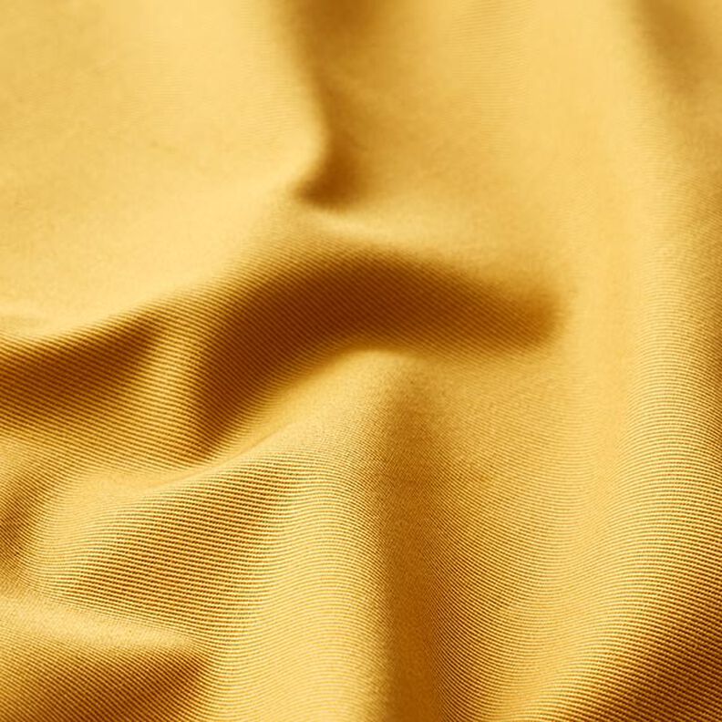twill di cotone tinta unita – senape,  image number 2
