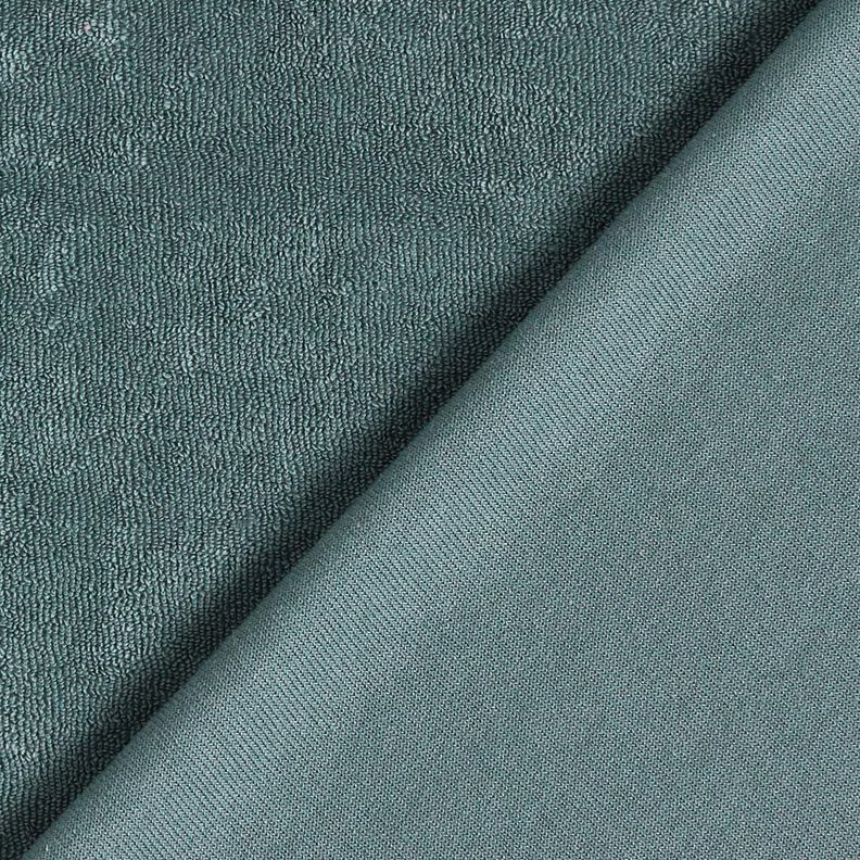 tessuto in spugna stretch tinta unita – blu colomba,  image number 3