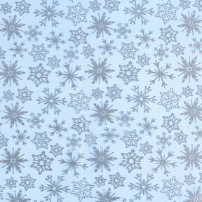 organza, fiocchi di neve – azzurro, 