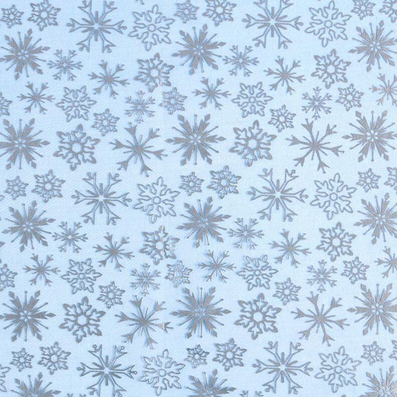 organza, fiocchi di neve – azzurro,  image number 1