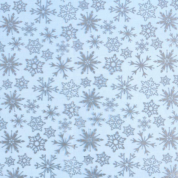 organza, fiocchi di neve – azzurro,  image number 1