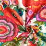 tessuto in cotone cretonne motivo floreale – rosso,  thumbnail number 3