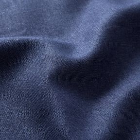 Tessuto in puro lino pesante tinta unita – blu marino, 
