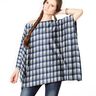Misto cotone stropicciato a quadri colorati – blu,  thumbnail number 5