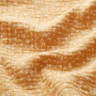 mussolina / tessuto doppio increspato Petali – oro anticato | Resto 60cm, 