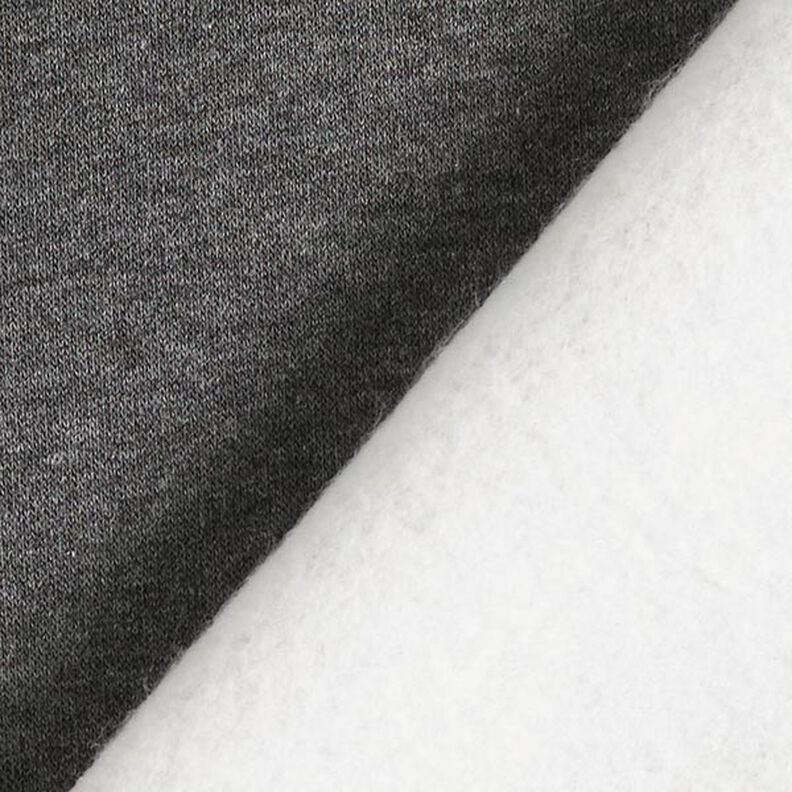 felpa mélange garzata – grigio scuro, image number 5